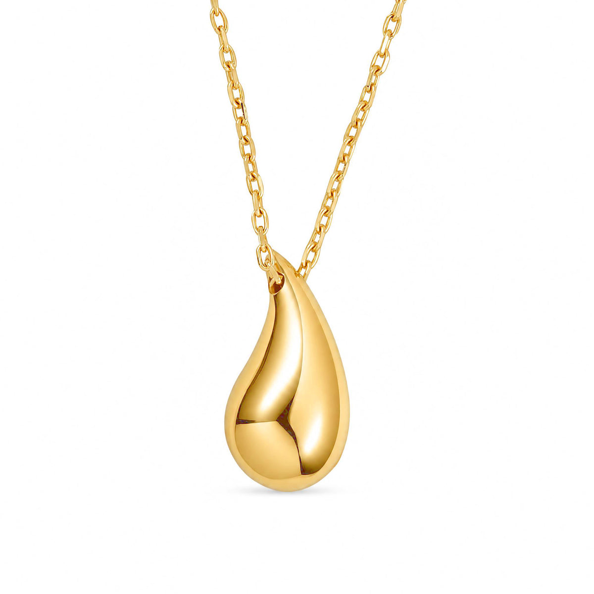 9ct Yellow Gold Teardrop Pendant